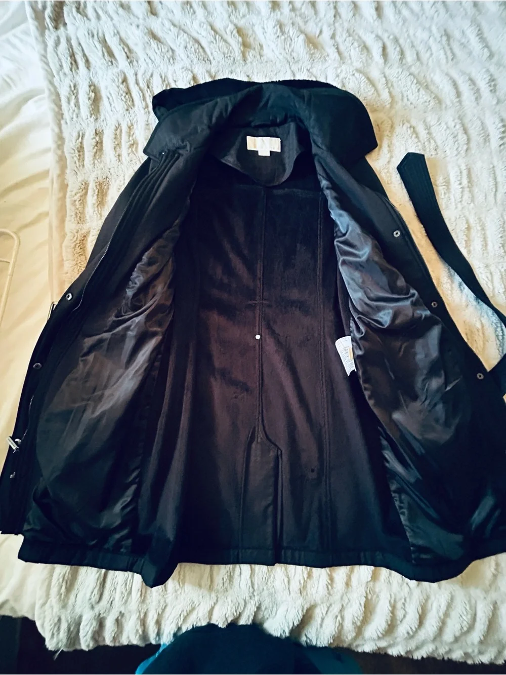 Michael Kors Black Belted Trench Coat